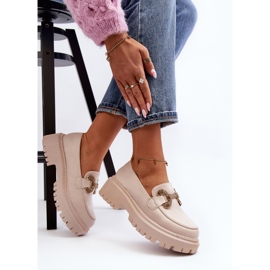 Mocassins Femme Avec Décoration, Gargi Beige Clair 2