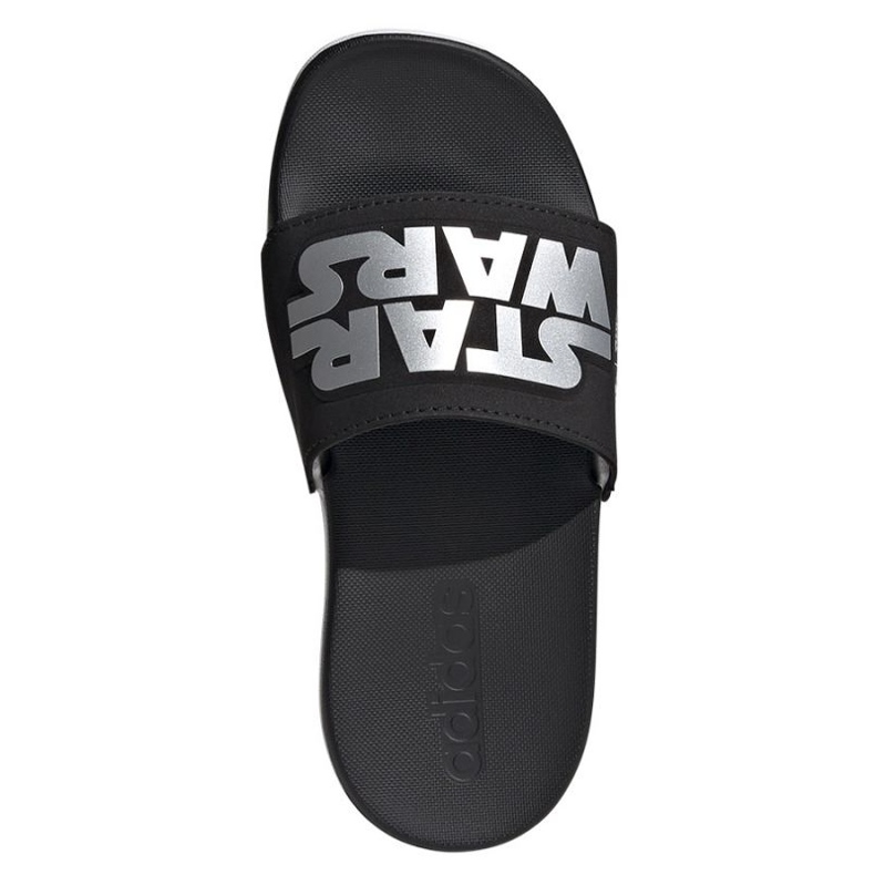 Tongs Adidas Adilette Comfort Star Wars Jr ID5237 le noir 1