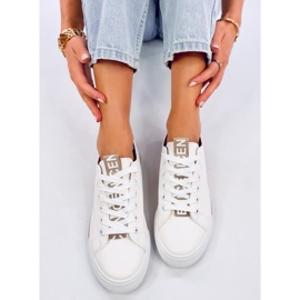 Baskets femme Monae Champagne blanche 1