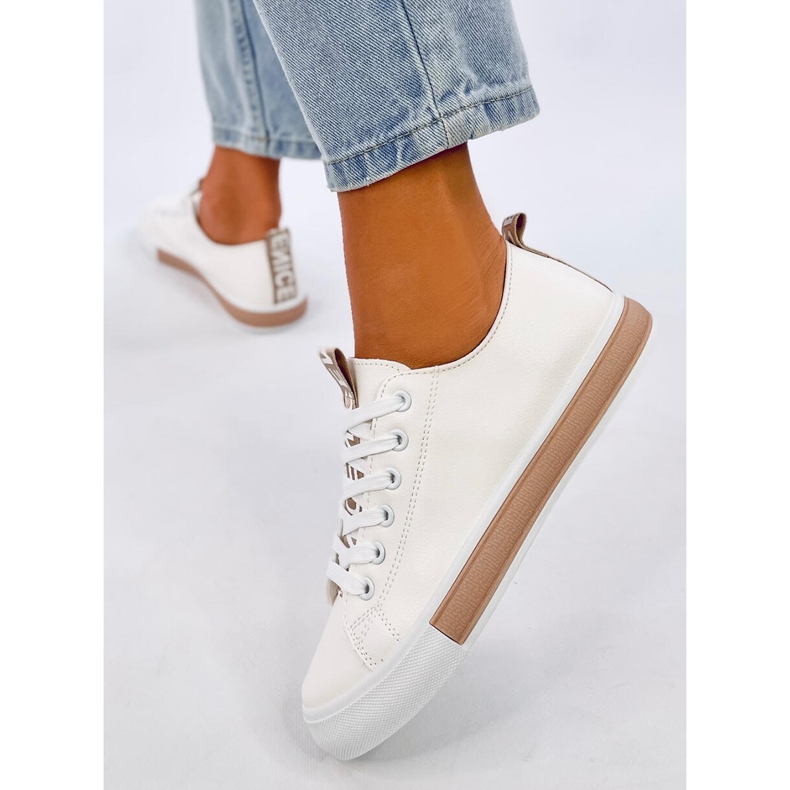 Baskets femme Monae Champagne blanc 2