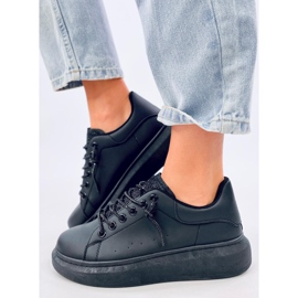Baskets compensées Brans All Black le noir 2