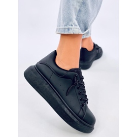 Baskets compensées Brans All Black le noir 3