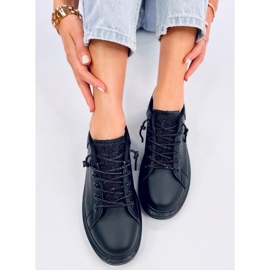 Baskets compensées Brans All Black le noir 4