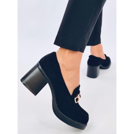 Corinai Mocassins à talons hauts noirs 1