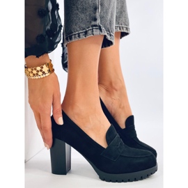 Vannia Mocassins à talons hauts noirs le noir 1