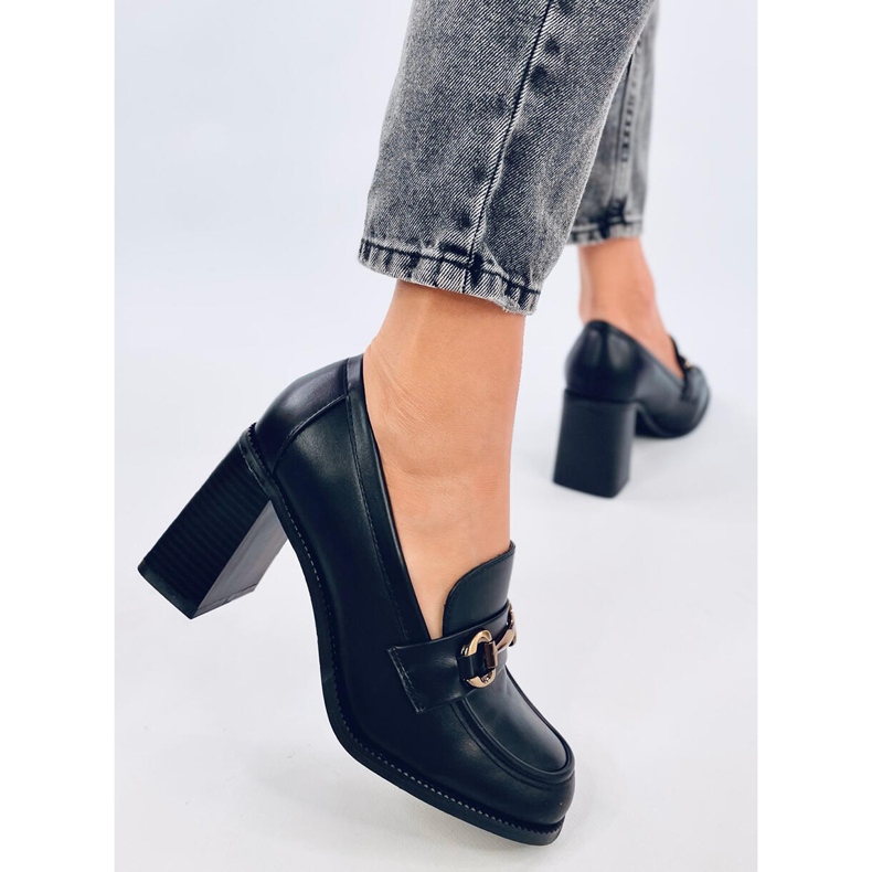 Varvai Mocassins à talons hauts noirs le noir 2