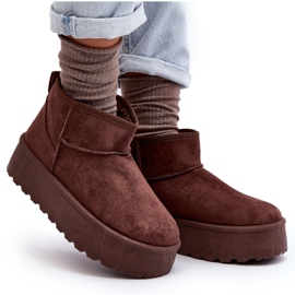 Bottes de neige en daim sur plateforme marron Corcoran brun 9