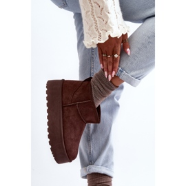 Bottes de neige en daim sur plateforme marron Corcoran brun 4