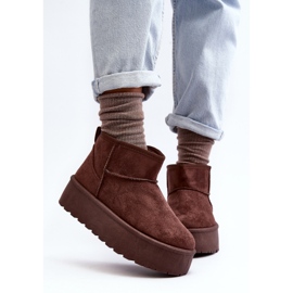 Bottes de neige en daim sur plateforme marron Corcoran brun 6