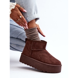Bottes de neige en daim sur plateforme marron Corcoran brun 7