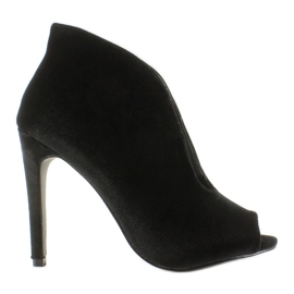 Escarpins en velours 8751 Noir le noir 2