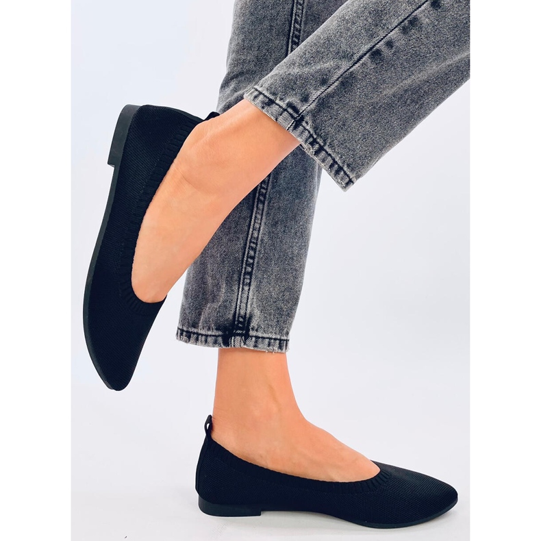 Kreiss Ballerines ajourées noires 1