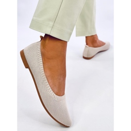 Kreiss Ballerines ajourées beiges 2