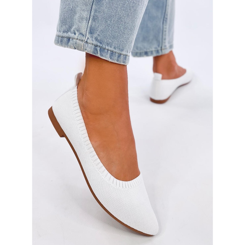 Kreiss Ballerines ajourées blanches 2