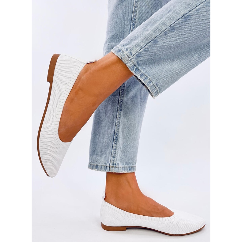 Kreiss Ballerines ajourées blanches 1