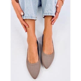 Ballerines ajourées Kreiss Kaki brun 3