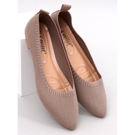 Ballerines ajourées Kreiss Kaki brun 5