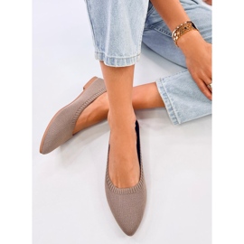 Ballerines ajourées Kreiss Kaki brun 4