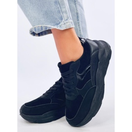 Clervie Baskets compensées noires le noir 2