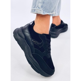 Clervie Baskets compensées noires le noir 3