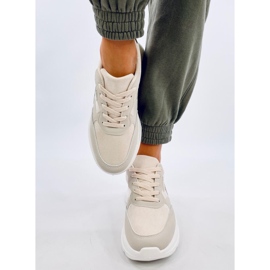 Clervie Baskets compensées beiges 1