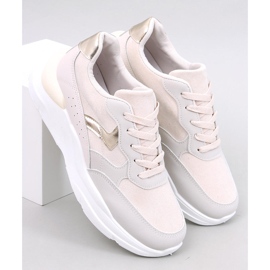 Clervie Baskets compensées beiges 5