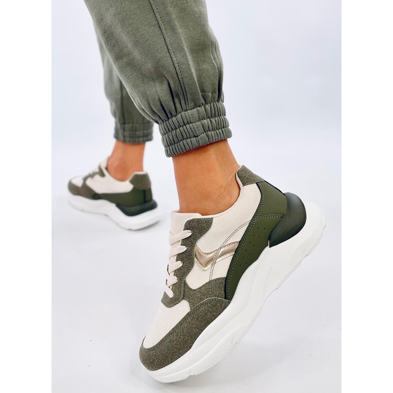 Clervie Baskets compensées vertes 2