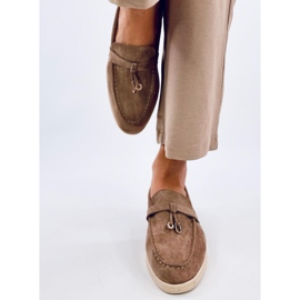 Mocassins en daim souple Robins Kaki brun 1