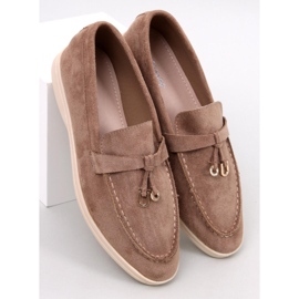 Mocassins en daim souple Robins Kaki brun 5