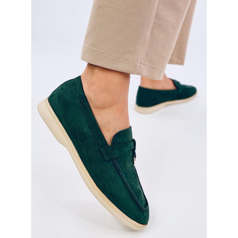 Mocassins en daim souple Robins Green vert 2