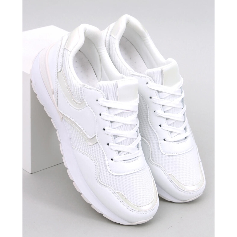 Baskets femme Navar Blanc irisé 1