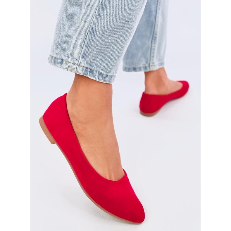 Keys Ballerines semelle cuir rouge 2
