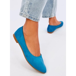 Ballerines Keys LT.BLUE avec semelle intérieure en cuir bleu 3