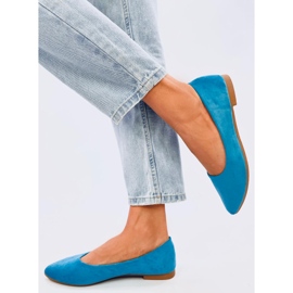 Ballerines Keys LT.BLUE avec semelle intérieure en cuir bleu 1