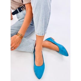 Ballerines Keys LT.BLUE avec semelle intérieure en cuir bleu 5