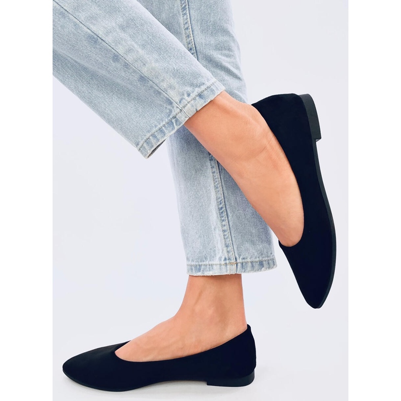 Ballerines avec insert en cuir Keys Noir le noir 1