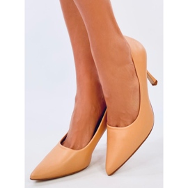 Escarpins grain femme Aurora Camel brun 4