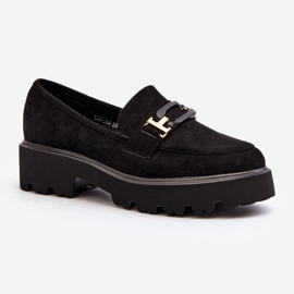 Mocassins Pour Femmes Avec Décoration Noir Omavia 2