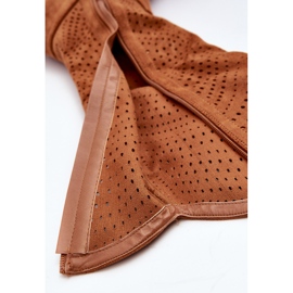 S.barski HY66-150 Bottines Plates Ajourées Camel brun 9