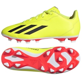 Chaussures Adidas X Crazyfast Club FxG IF0717 jaune 1