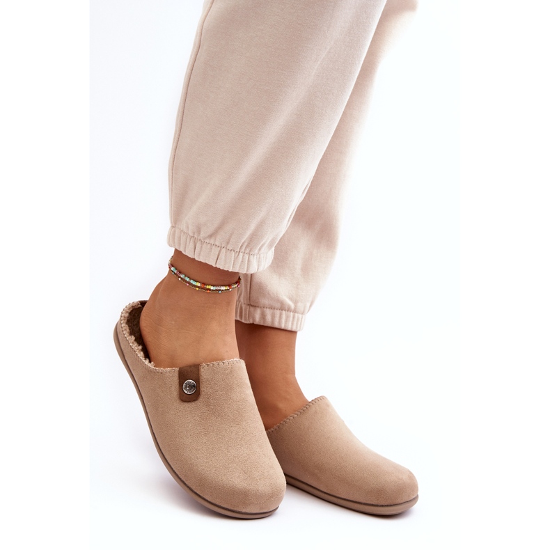 Inblu Chaussures d'intérieur pour femmes Pantoufles GF000011 Beige 2