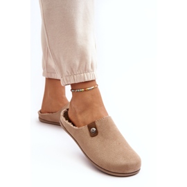 Inblu Chaussures d'intérieur pour femmes Pantoufles GF000011 Beige 3