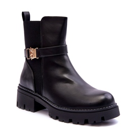 Bottes de Jodhpur pour femmes avec une décoration noire le noir 1