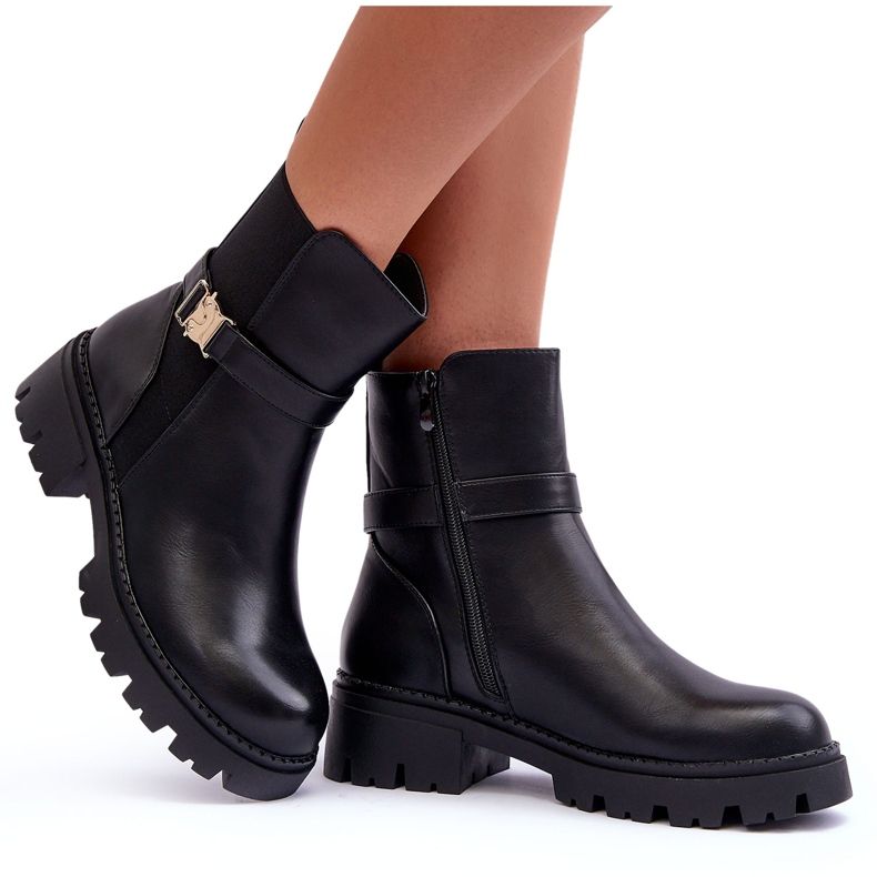 Bottes de Jodhpur pour femmes avec une décoration noire le noir 4