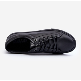 Baskets en cuir écologique pour hommes noires Big Star JJ174234 1