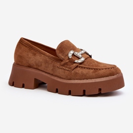 Mocassins Femme Avec Décoration Camel Ellise brun 1