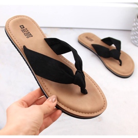 Tongs noires femme Big Star LL274625 1