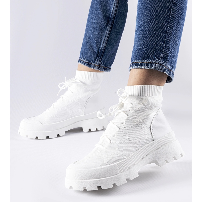 Baskets montantes Éric blanches 1 Baskets montantes Éric blanches 1