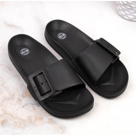 Chaussons de plage mousse noir femme Big Star FF274A389 1