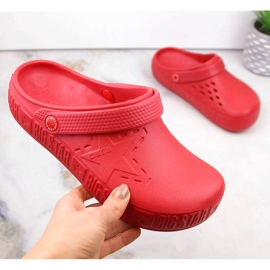 Chaussons femme kroks rouge Big Star II275004 1